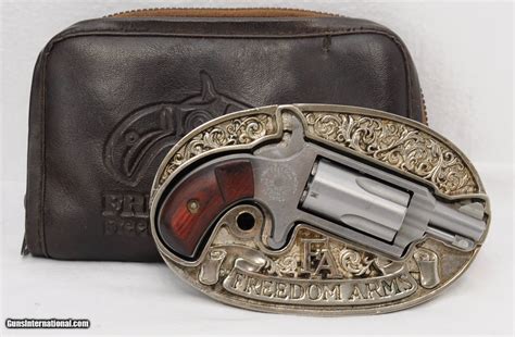 Freedom Arms Belt Buckle 22 Mag with Case