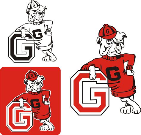 Download Georgia Bulldogs - Georgia Bulldogs Retro Logo PNG Image with ...