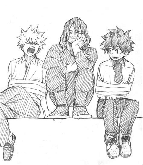 Bakugou and deku official sketch – Artofit