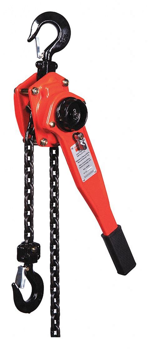 DAYTON, Hook Mounted - No Trolley, 3,000 lb Lifting Capacity, Lever ...