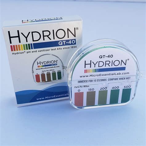 Snapklik.com : Hydrion QT-40 Quaternary SANITIZER Solution Test Tape ...