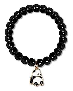 Buy HappinessShop Unisex-Adult Black Adjustable Pearl And Crystal ...