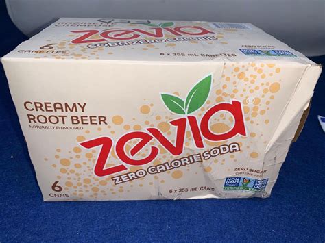 Zevia Zero Calorie Soda-Creamy Root Beer (6 x 355ml)