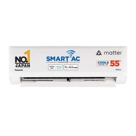 Panasonic 1.0 Ton 5 Star Premium Wi-Fi Inverter Smart Split AC(India ...