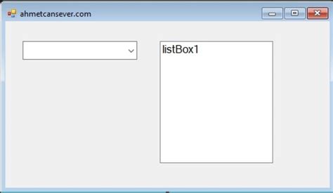 C# ComboBox SelectedIndexChanged Olayı – Web Tasarım & Programlama