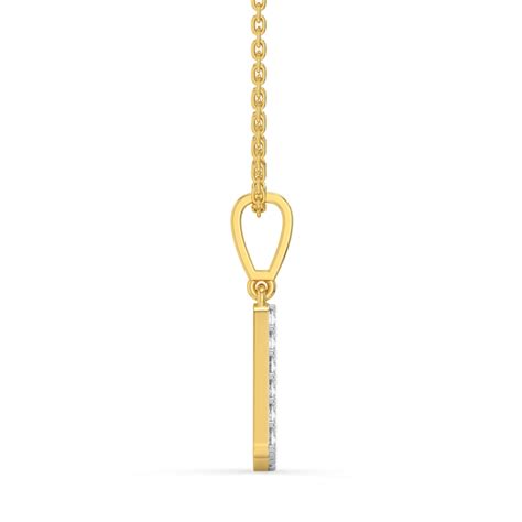 Bubble B - Lab Diamond Alphabet Pendant – Lukson