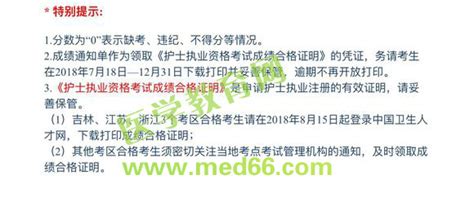 浙江省2018年护士执业资格考试成绩合格证明打印通知