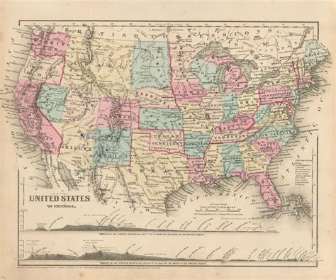 Colton's 1860 Physical Map of the United States of America - Art Source ...