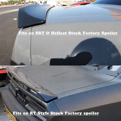 Rear Wickerbill Spoiler for Dodge Challenger 2015-2021 SRT RT Hellcat ...