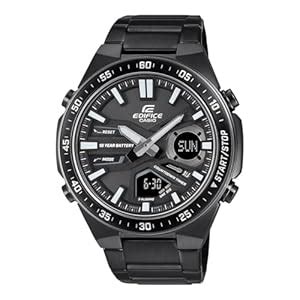 Casio Edifice EFV-C110DC-1ADF Black Analog-Digital Dial Black Stainless ...