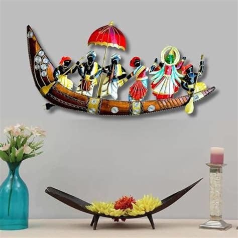 pranjals house Kathakali Ship with LED Metal Wall Decor/Wall Sculpture ...