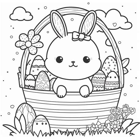 Cute Easter Coloring Pages