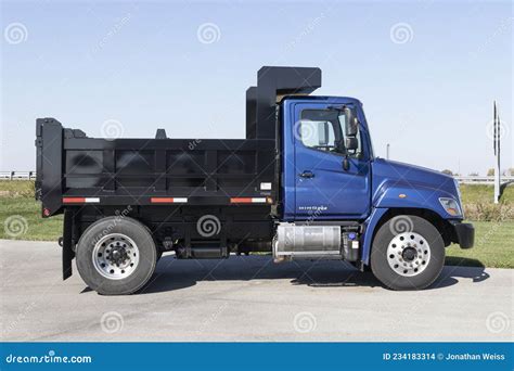 HINO 268 Medium Duty Truck Display. Hino is a Subsidiary of Toyota Motor Corporation Editorial ...
