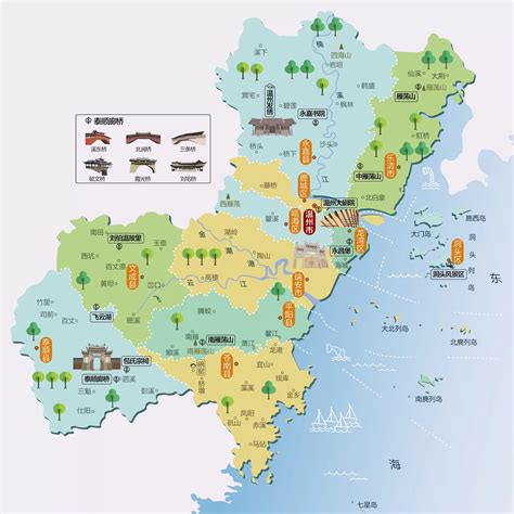 浙江省温州市旅游地图 - 温州市地图 - 地理教师网