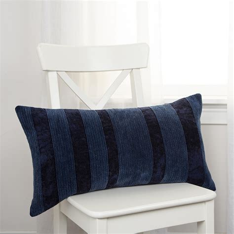 Navy Solid Cotton Applied Throw Pillow - On Sale - Bed Bath & Beyond ...