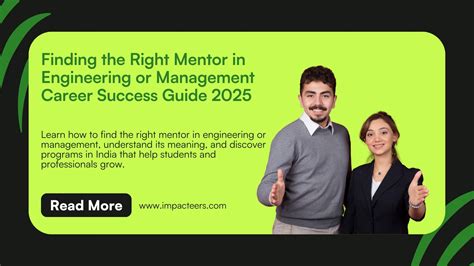 Finding the Right Mentor in Engineering or Management