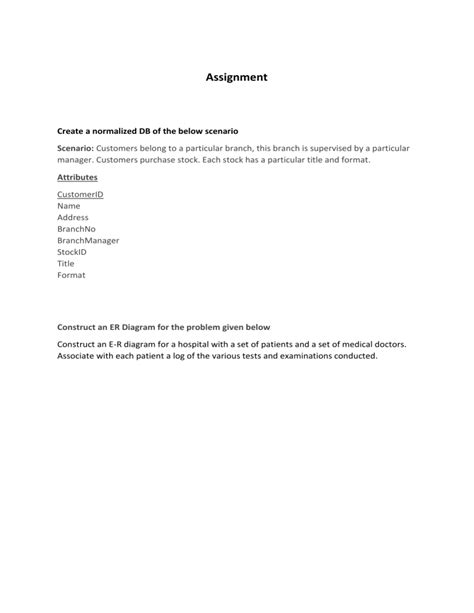 Image result for Database Assignment Example