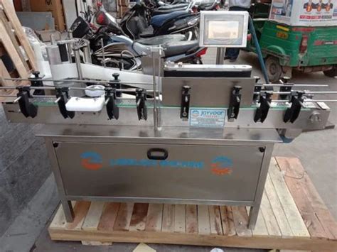 Shrink Sleeve Applicator - Flat Bottle Front-Back Sticker Labelling ...