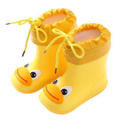 NOKIO Girls' Waterproof Duck Boots, Children'S Rubber Rain Shoes Hot ...