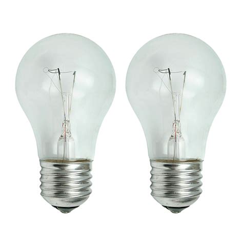 2PK - Philips 40w 120v A-Shape A15 Clear E26 DuraMax Fan Incandescent ...