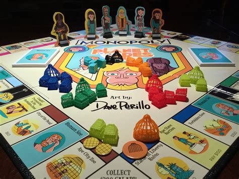 3D-printed game pieces for APES Monopoly