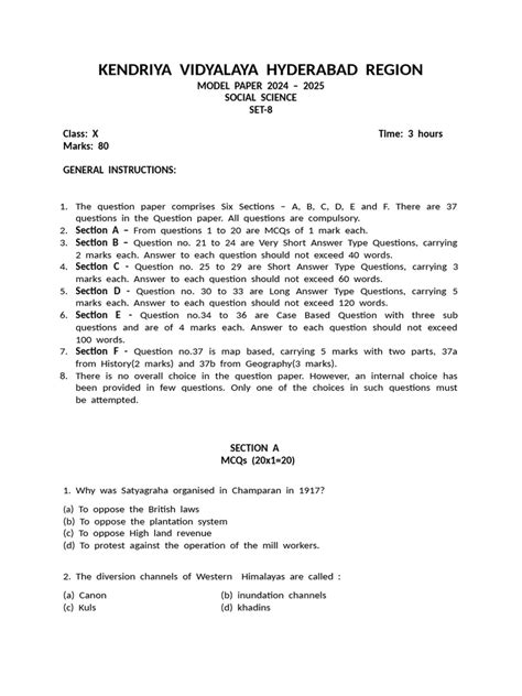 Image result for SST Sample Paper Class 10 Term 2