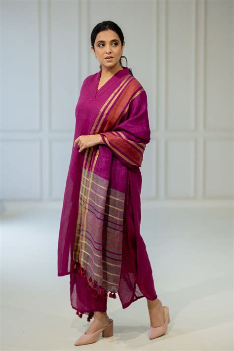 Burgundy Bliss Kurta Set – Silai Studio