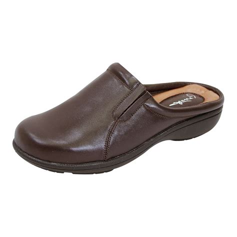 PEERAGE Mary Women Extra Wide Width Comfort Leather Clog - Walmart.com