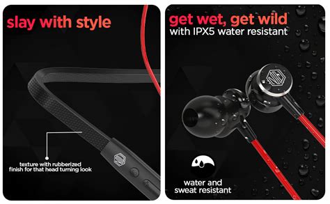 Nu Republic Pulse Evo Bluetooth Neckband with Upto 60 hrs Playtime, 6 ...