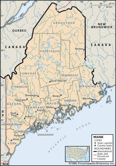 Maine County Maps: Interactive History & Complete List