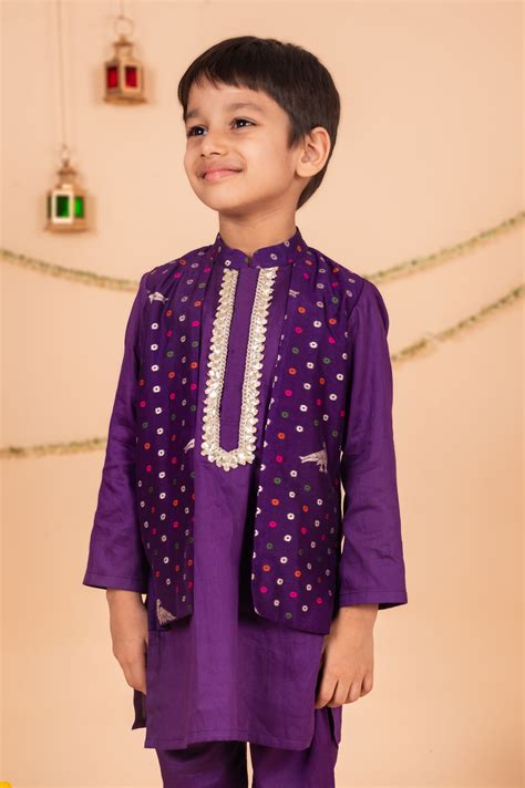 Parrot Jacket Kurta Set | The Little Factory