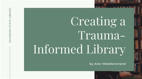 Image result for Creating a Trauma Informed Library
