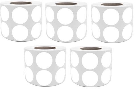 True-Ally 25 mm 2up Chromo Round Circle Dot Barcode Label 1 inch / 25mm ...