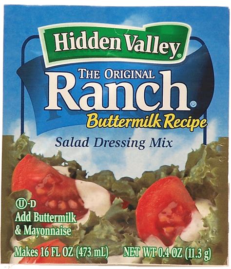Hidden Valley Buttermilk Ranch Packet Recipe at Charlotte Mcgowan blog
