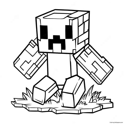Minecraft Coloring Pages Mutant Creeper