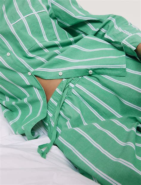 Buy Cool Comfort™ Striped Pyjama Bottoms at Marks & Spencer