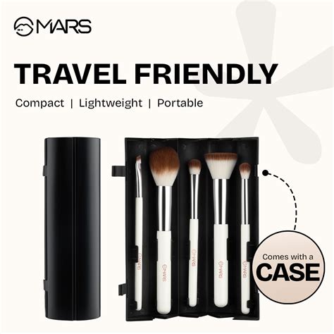 Buy MARS Penta Perfect Set of 5 Makeup Brush Set with Holder | MARS ...