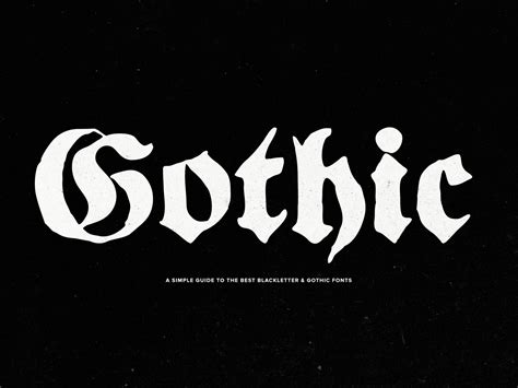 Best 13 A Simple Guide to The Best Blackletter & Gothic Fonts – Artofit