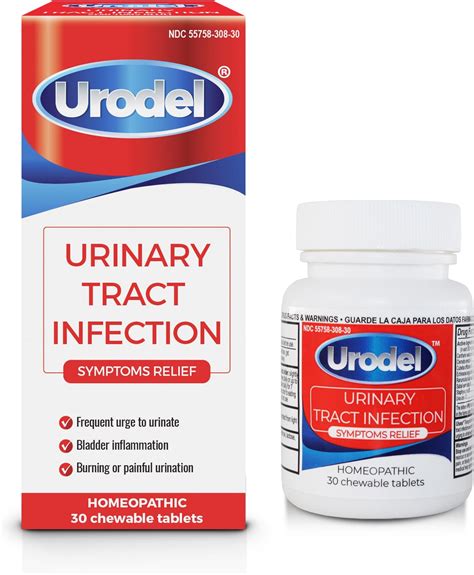 Amazon.com: URODEL® Homeopathic Tablets for Urinary Tract Infection Symptoms Relief | 30 ...