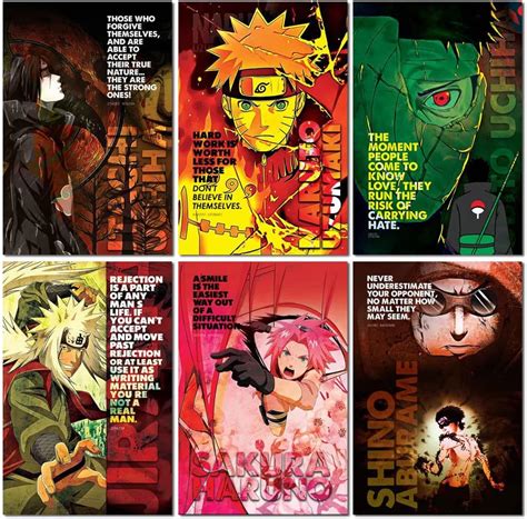 Naruto, Manga (Series) Characters Motivational and Inspirational Quotes ...