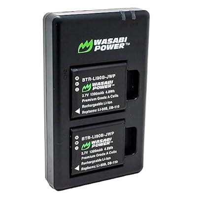 Wasabi Power Battery (2-Pack) and USB-C Dual Charger India | Ubuy