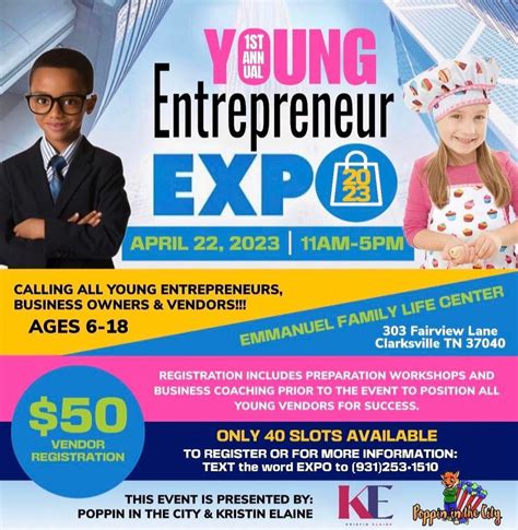 1st Annual Young Entrepreneur Expo, 303 Fairview Ln, Clarksville, TN ...