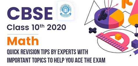 CBSE Class 10 Maths 2020 : Quick Revision Tips By Experts with ...