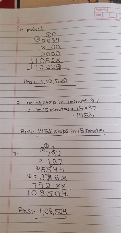 Find the prudlect of 3684 and 302 A bay is walkity. He takes 97 Steps ...