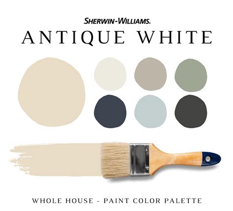 Sherwin Williams ANTIQUE WHITE Color Palette - NISH