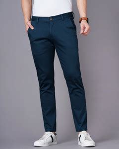 British Club Slim Fit Men Blue Trousers - Buy British Club Slim Fit Men ...