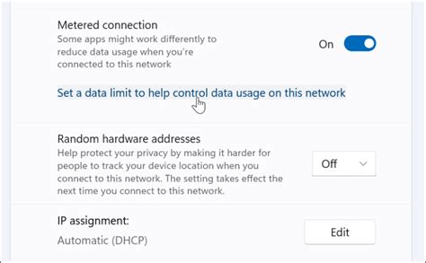 Image result for Windows 11 Metered Connection