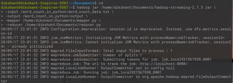 MapReduce Word Count in Python 的图像结果