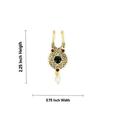 Giri - Nathu Bullaku | Stone Nose Pin | God Ornamnet