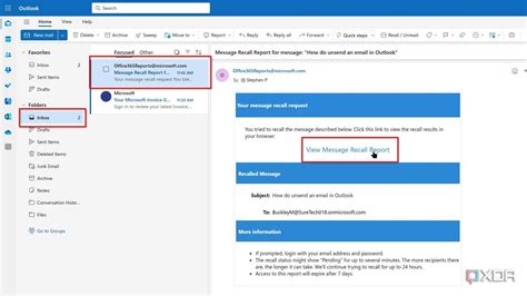 How to recall an email in Outlook
